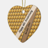 16de Jubileum van de bruiloft, Wax Keepomwille Hea Keramisch Ornament (Links)