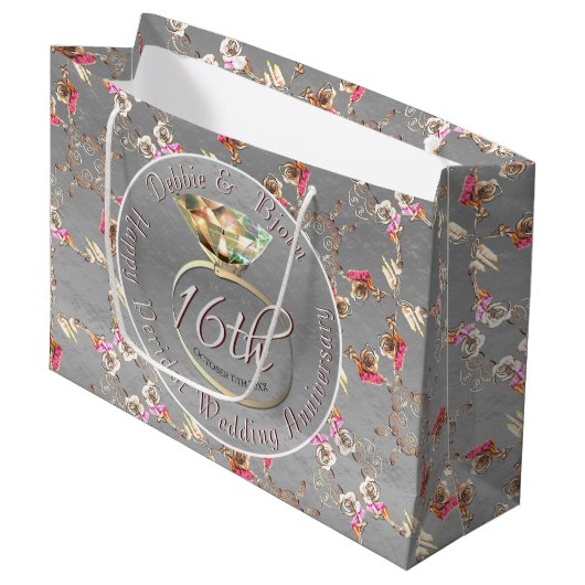 16de Jubileum van het huwelijk Peridot, kaarsen, S Groot Cadeauzakje