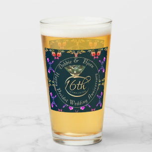 16de Jubileum van het huwelijk Peridot Rozen op de Glas