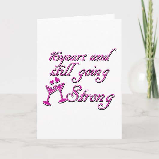 16de trouwdag kaart (Voorkant)