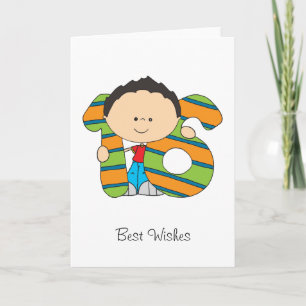 16de Verjaardag - de kaart van Groeten - Jongen