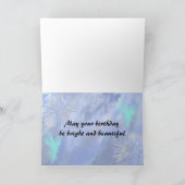 16de verjaardagskaart met vuurwerk kaart (Binnen)