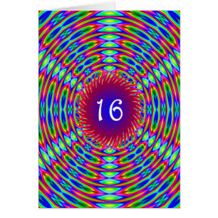 16e Abstracte Trippy-cirkels van de geboorte