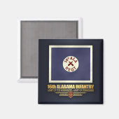 16e Alabama-infanterie (f10) Magneet (Voorkant / Achterkant)
