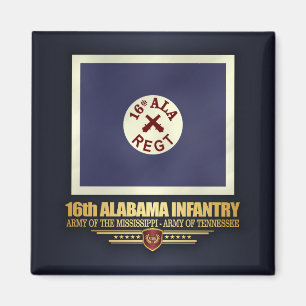 16e Alabama-infanterie (f10) Magneet