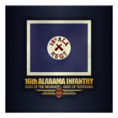 16e Alabama-infanterie (f10) Perfect Poster (Voorkant)