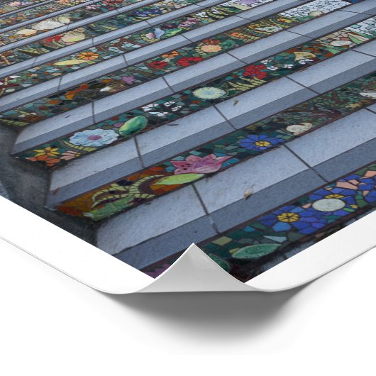 16e Avenue Tiled Stappen #2-2 Poster (Hoek)