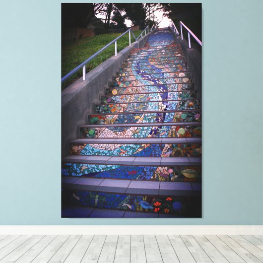 16e Avenue Tiled Stappen #3 Canvas (Insitu (Houten vloer))