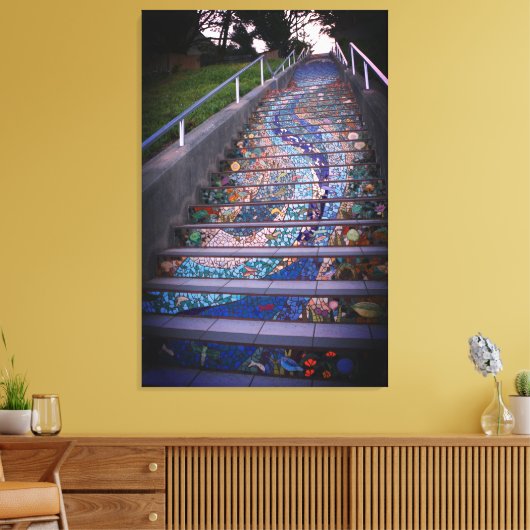 16e Avenue Tiled Stappen #3 Canvas (Insitu (Woonkamer))