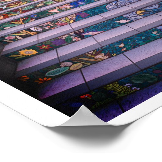 16e Avenue Tiled Stappen #4-2 Poster (Hoek)