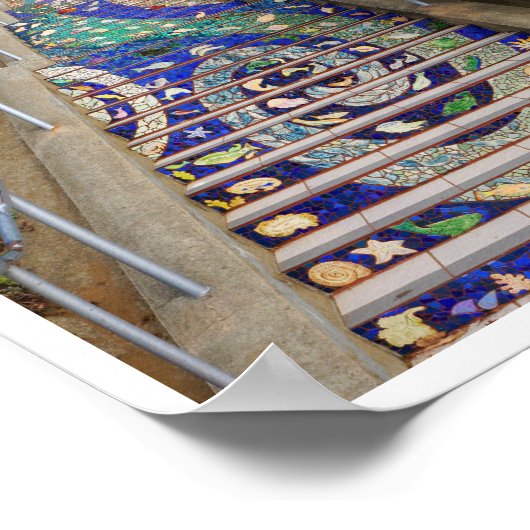 16e Avenue Tiled Stappen #6-2 Poster (Hoek)