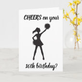 **16e BIRTHDAY** CHEERT VOOR U!!! Kaart (Gele Bloem)