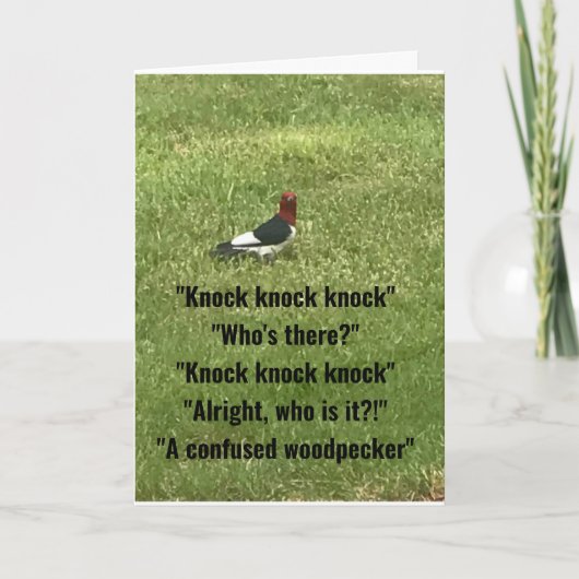 *16e BIRTHDAY* VAN VERWACHTE WOODPECKER-Kaart Kaart (Voorkant)