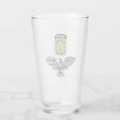 16e brigade van de Militaire Politie aan de voorzi Glas (Achterkant)