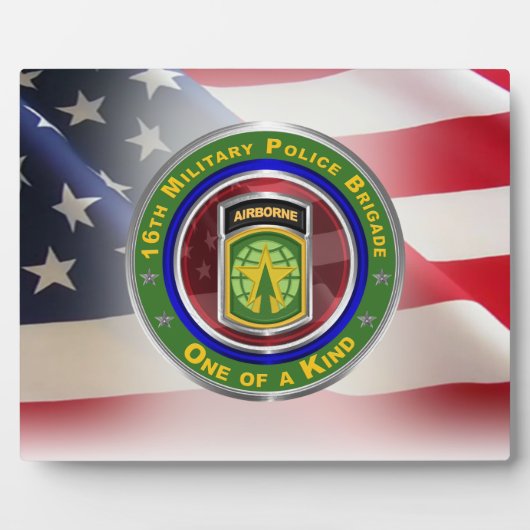 16e brigade van de militaire politie (AIRBORNE) Fotoplaat (Voorkant)