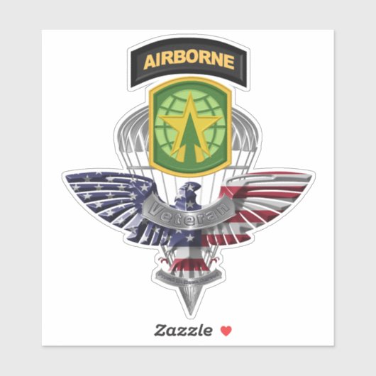 16e brigade van de militaire politie in de lucht sticker (Vel)