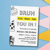 16e Bruh, Jij in Verjaardag Tiener Jongen Grappig Kaart