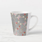 16e bruiloft Jubileum Peridot & Silver Latte M Latte Mok (Rechts)