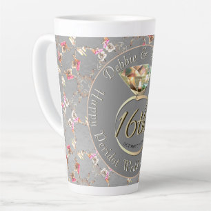 16e bruiloft Jubileum Peridot & Silver Latte M Mok