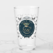 16e bruiloft Jubileum Peridot & Zilveren Rozen Glas (Achterkant)