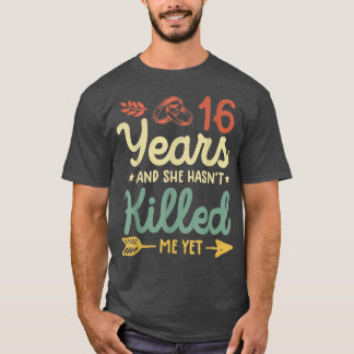 16e bruiloft t-shirt matching stellen 16
