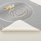 16e bruiloft wax periodot Jubileum Sherpa Deken (3/4)