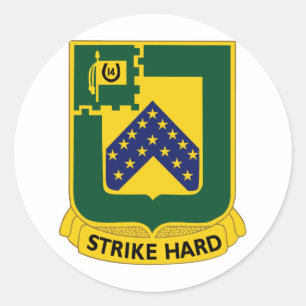 16e Cavalerie Regiment-Insignia Color Patch Ronde Sticker