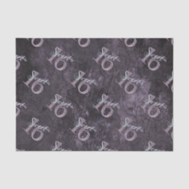 16e Dusty Pink Rose | Sweet 16 zilveren glitter | Tissuepapier