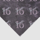 16e Dusty Pink Rose | Sweet 16 zilveren glitter | Tissuepapier (Detail)