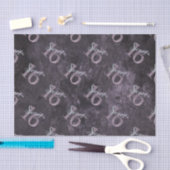 16e Dusty Pink Rose | Sweet 16 zilveren glitter | Tissuepapier (Craft)