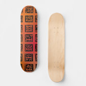16e eeuw alfabet skateboard (Voorkant)