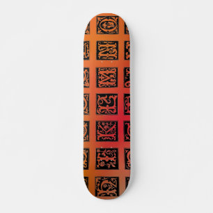 16e eeuw alfabet skateboard