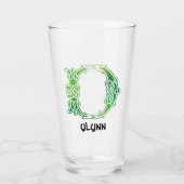 16e eeuw Celtic Knot Capital Letter D Glas (Voorkant)