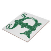 16e eeuw Celtic Knot Decorative Capital A Tegeltje (Zijkant)