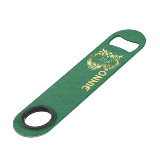 16e eeuw Celtic Knot Decorative Capital B Speed Flessenopener (Achterkant Gekanteld)