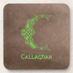 16e eeuw Celtic Knot Decorative Capital C Bier Onderzetter