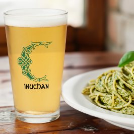 16e eeuw Celtic Knot Decorative Capital C Glas