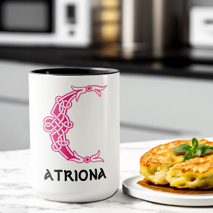 16e eeuw Celtic Knot Decorative Capital C Mok