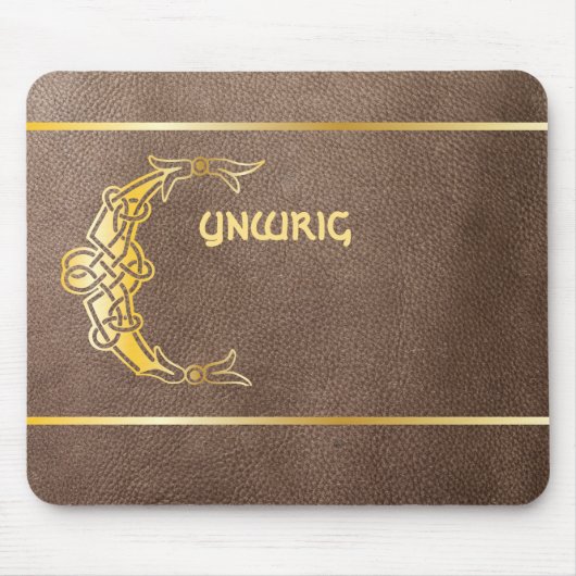 16e eeuw Celtic Knot Decorative Capital C Muismat (Voorkant)