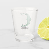 16e eeuw Celtic Knot Decorative Capital C Shot Glas (Achterkant)