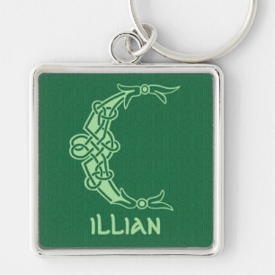 16e eeuw Celtic Knot Decorative Capital C Sleutelhanger