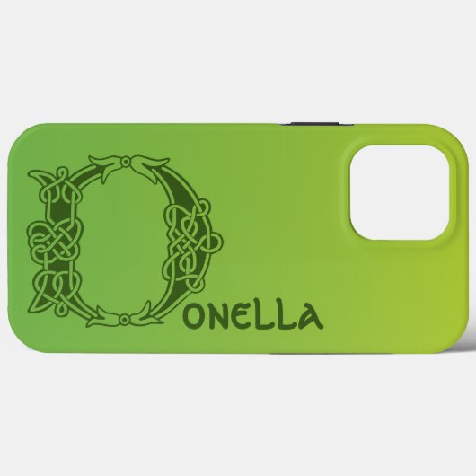 16e eeuw Celtic Knot Decorative Capital D Hoesje (Achterkant (horizontaal))