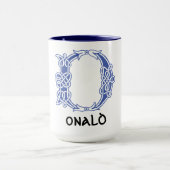 16e eeuw Celtic Knot Decorative Capital D Mok (Midden)