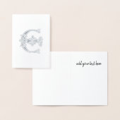 16e eeuw Celtic Knot Decorative Capital E Folie Kaarten (Display)