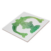 16e eeuw Celtic Knot Decorative Capital E Tegeltje (Zijkant)