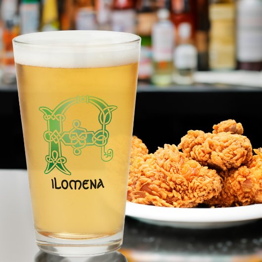 16e eeuw Celtic Knot Decorative Capital F Glas