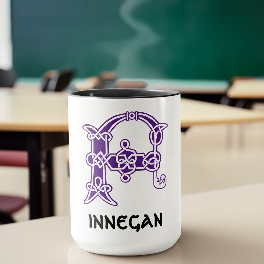 16e eeuw Celtic Knot Decorative Capital F Mok