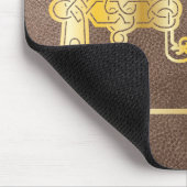 16e eeuw Celtic Knot Decorative Capital F Muismat (Hoek)