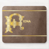 16e eeuw Celtic Knot Decorative Capital F Muismat (Voorkant)