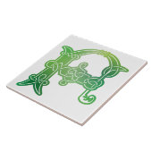 16e eeuw Celtic Knot Decorative Capital F Tegeltje (Zijkant)